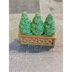 Xmas bushes Hedges Village accessory Decor figure